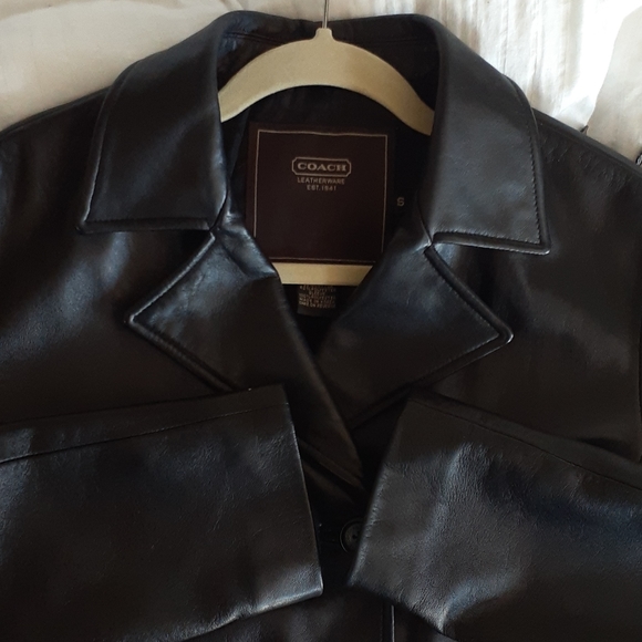 COPY - Coach Leather Jacket {Womens Small} - Picture 4 of 6